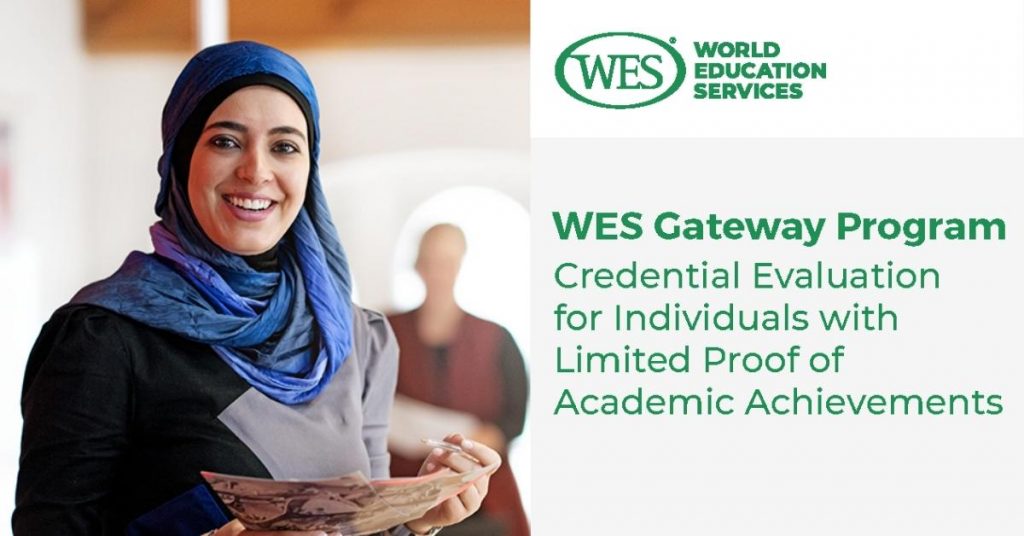 WES Gateway Program Credential Evaluation - Success Centre
